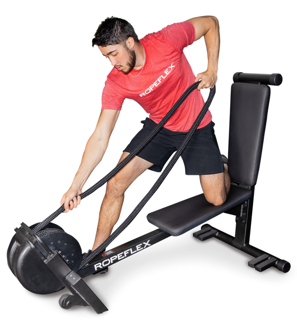 Ropeflex RX2300 Dual Position Horizontal and Vertical Rope Training Ma ...