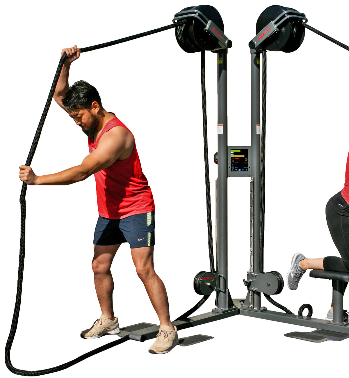 Ropeflex RX2500D Dual Station Oryx Vertical Rope Trainer with Adjustable Pulleys - Brand New