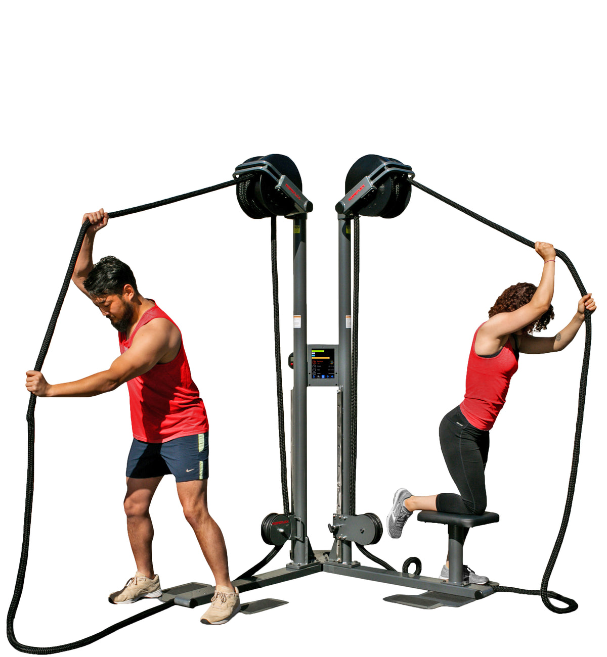 Ropeflex RX2500D Dual Station Oryx Vertical Rope Trainer with Adjustable Pulleys - Brand New