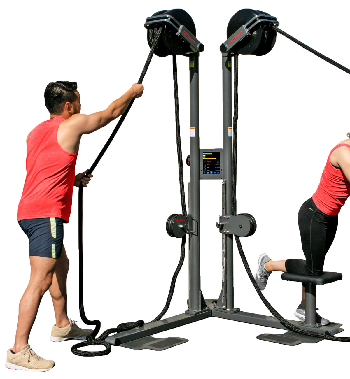 Ropeflex RX2500D Dual Station Oryx Vertical Rope Trainer with Adjustable Pulleys - Brand New