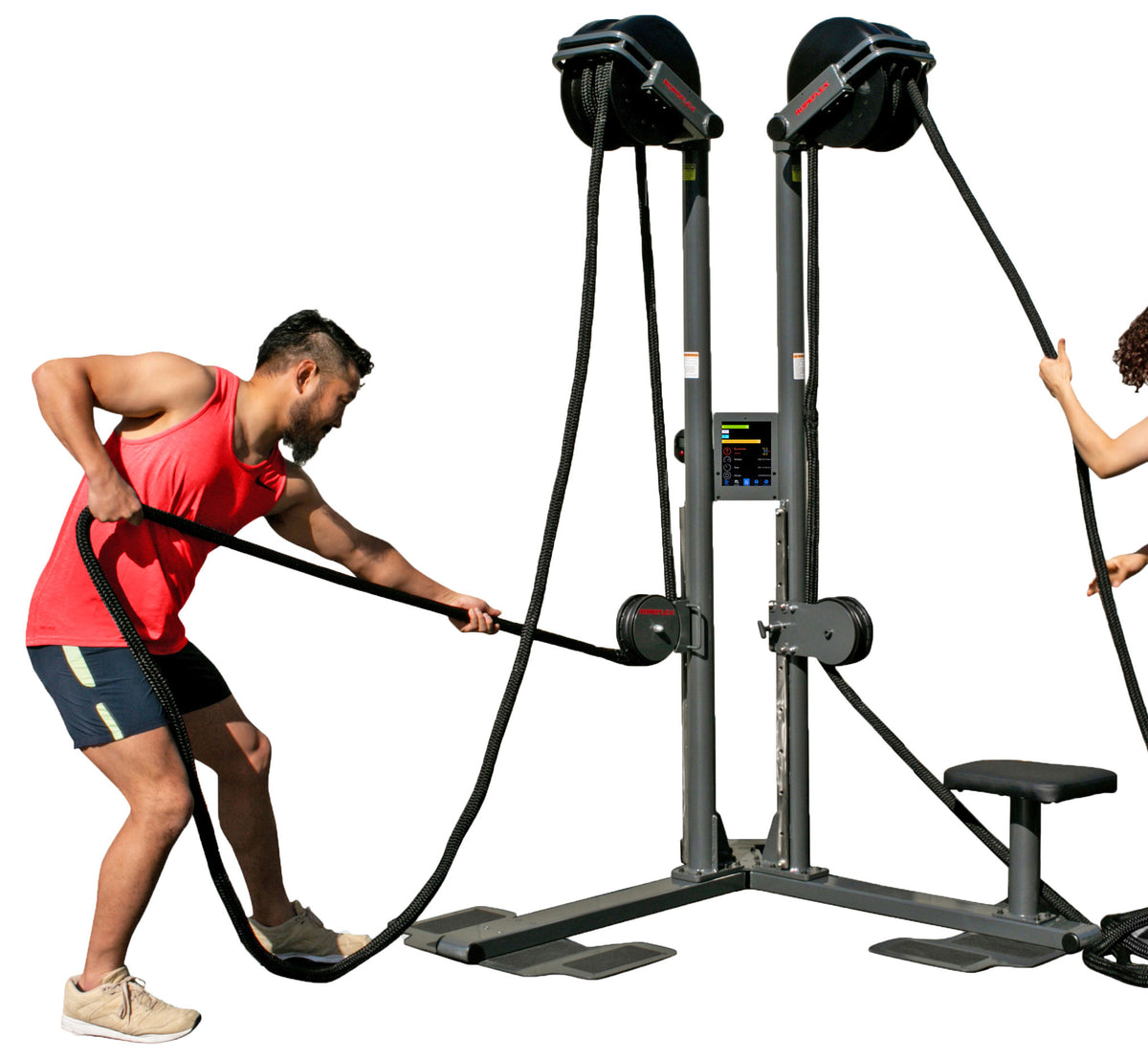 Ropeflex RX2500D Dual Station Oryx Vertical Rope Trainer with Adjustable Pulleys - Brand New